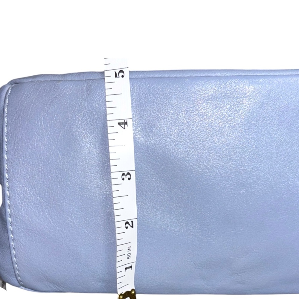 Hobo Darling Provence Blue Leather Convertible Crossbody Satchel Bag - Picture 15 of 15